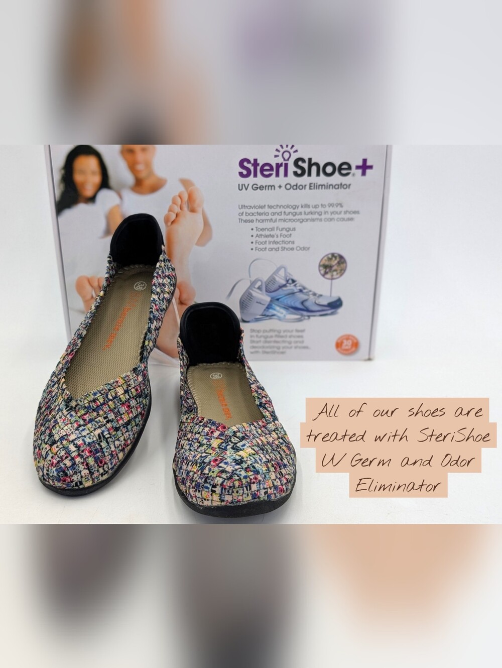 Bernie Mev BM New York Sz US 7.5 EU 38 Woven Multi-Color Confetti Ballet Flats - Picture 16 of 17